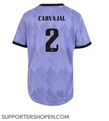 Real Madrid Daniel Carvajal #2 Borta Matchtröja Dam 2022-23 Kortärmad